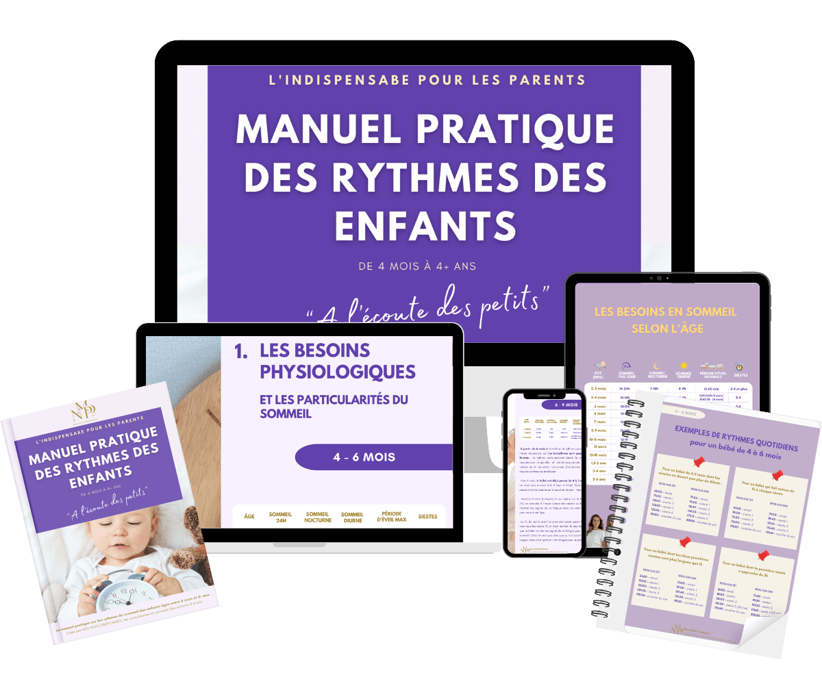 Manuel pratique des rythmes des enfants, présenté sur plusieurs supports avec ses fiches pratiques