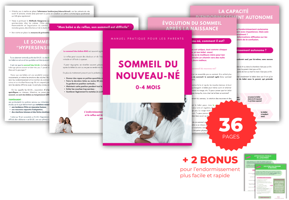 Manuel Sommeil du Nouveau-Né 0-4 mois : 36 pages et 2 bonus